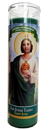ST JUDE ST JUDE GRN W/JASMINE SCENT 12/8"