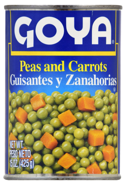 GOYA PEAS AND CARROTS 24/15OZ