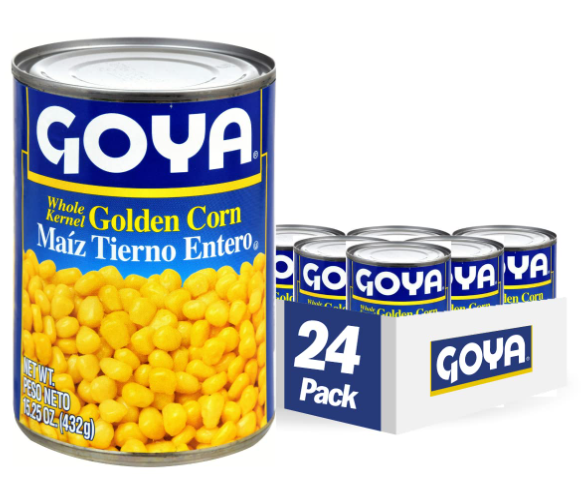 GOYA WHOLE KERNEL CORN 24/15.25OZ
