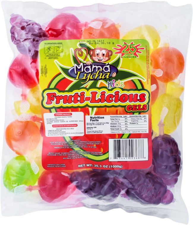 MAMA LYCHA FRUIT-LICIOUS GELS (25CT) 12/35.3OZ