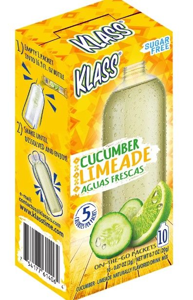 KLASS CUCUMBER LIMEADE 12/0.14OZ