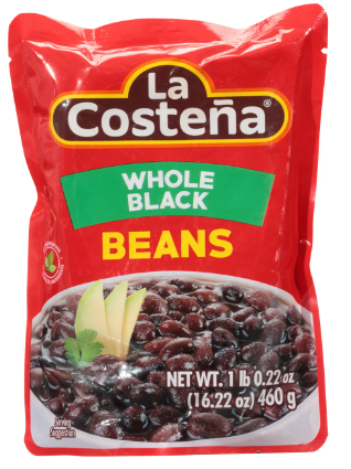 LA COSTENA BLACK WHL BEAN POUCH 8/15.16OZ