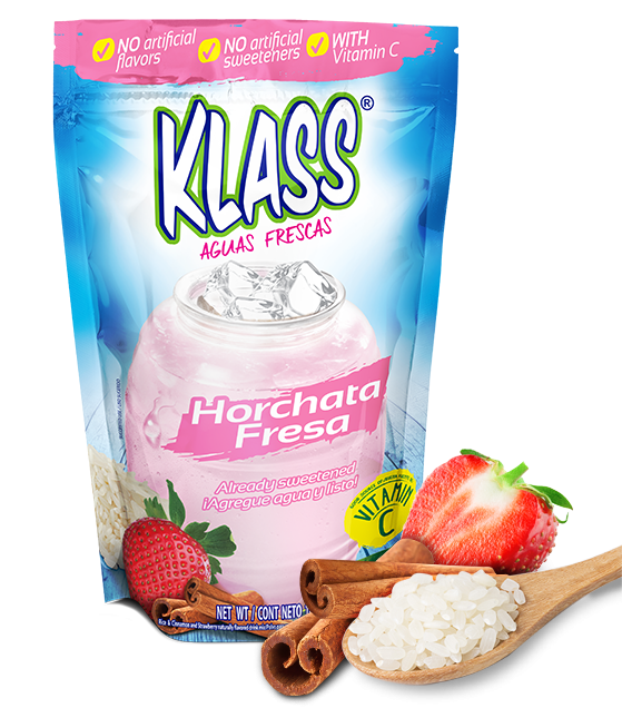 KLASS LISTO HORCHATA FRESA 18/14.1OZ