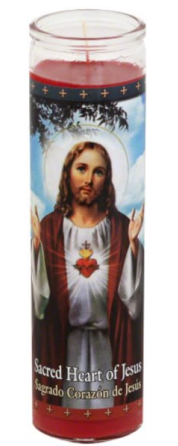 ST JUDE SACRED HEART OF JESUS RED 12/8"
