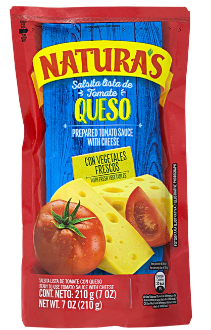 NATURAS SALSAS CON QUESO 24/7.4OZ