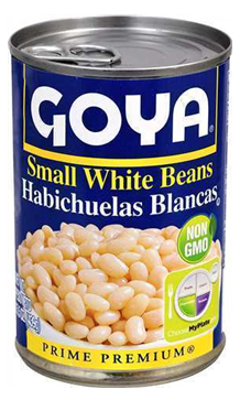 GOYA SMALL WHITE BEANS 24/15.5OZ