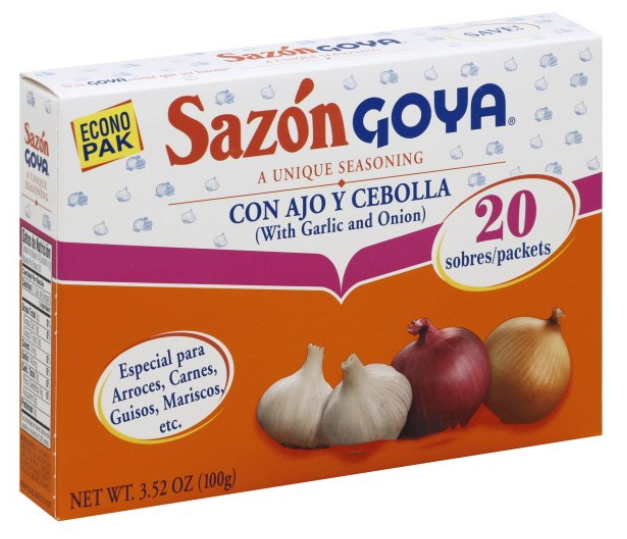 GOYA SAZON AJO Y CEBOLLA 18/3.52OZ