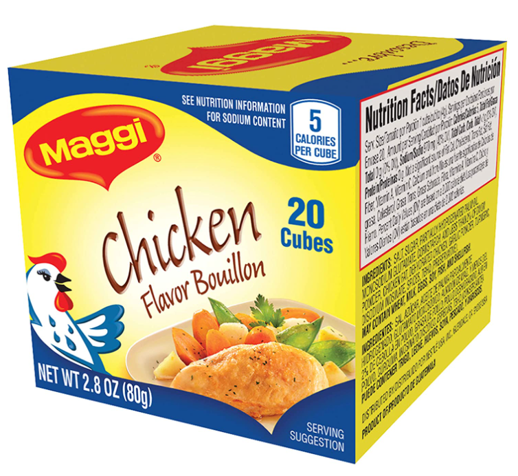 MAGGI CHICKEN CUBES 20CT 24/2.82OZ